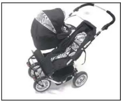 Emmaljunga Twin Cangaroo - MONTERINGF AF ADAPTERN SOM SIDDER MOD MIDTERR∅RET. - 1