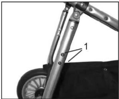 Emmaljunga Twin Cangaroo - Changing the pushchair from a twin pushchair to a sibling pram - 2
