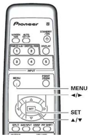 PIONEER PDP-43MXE1 - Agendo su questo tasto, vengono automaticamente selezionate le predisposizioni ottimali in relazione alla sorgente di ingresso in uso al momento. - 4