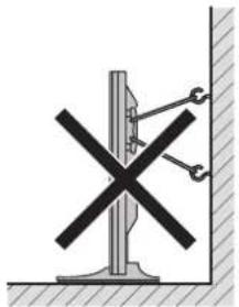 Fessure di ventilazione Foro b Foro b Foro a Foro a Foro b Linea centrale Foro b Superficie di applicazione Apparecchio principale Staffa di montaggio, ecc. Foro a Bullone Da 12 a 18 mm Bullone Foro b Da 12 a 18 mm Vista posteriore (PDP-50MXE1/PDP-50MXE1-S) Vista laterale