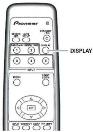 PIONEER PDP-50MXE1 - Controleren van de huidige status - 2