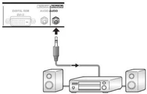 PIONEER PDP-50MXE1 - 連接至聲音輸出連接頭 - 1