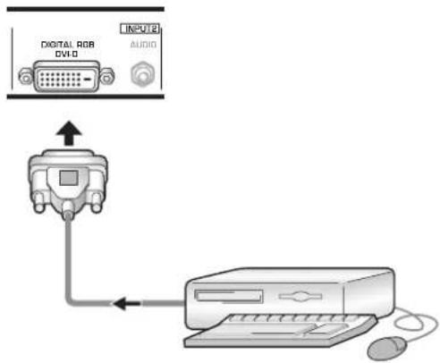 DIGITAL RGB DVD INPUT2 AUDIO