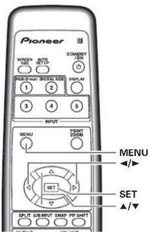 PIONEER PDP-50MXE1 - Regolazioni dell'IMMAGINE e dello SCHERMO - 2