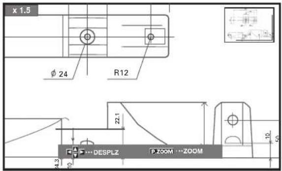 x 1.5 Ø 24 R12 22.1 4.3 DESPLZ P.ZOOM ...ZOOM 10 50