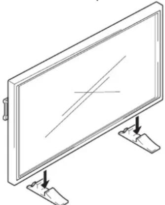 PIONEER PDP-50MXE1 - Instalación utilizando los soportes de pantalla suministrados - 2