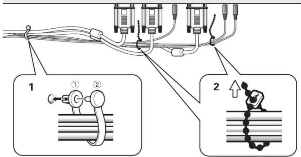 PIONEER PDP-50MXE1 - Cómo instalar los cables - 1