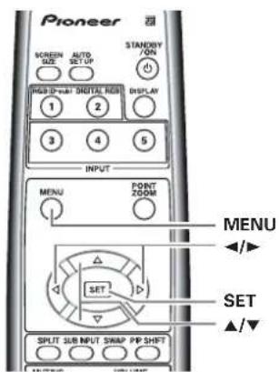 PIONEER PDP-50MXE1 - Posición de la máscara lateral (CONTROL MASCARA) - 2