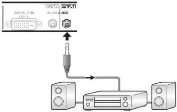 PIONEER PDP-50MXE1 - Collegamento ad un connettore di uscita audio - 1