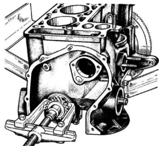 Technical line drawing of an engine cylinder assembly (no text or labels)
