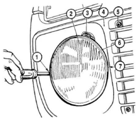 Technical diagram of a mechanical component with numbered parts, likely illustrating a valve or dial assembly.