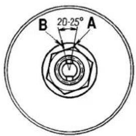 B 20-25° A