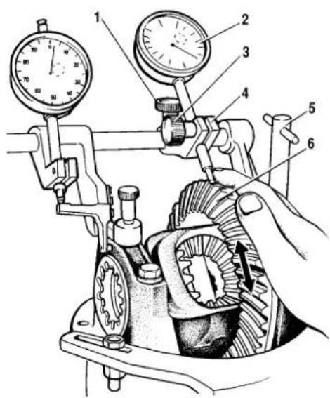 Technical diagram of a mechanical assembly with numbered components for identification
