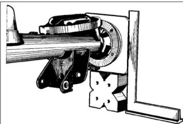 Technical line drawing of a mechanical assembly with no visible text or symbols