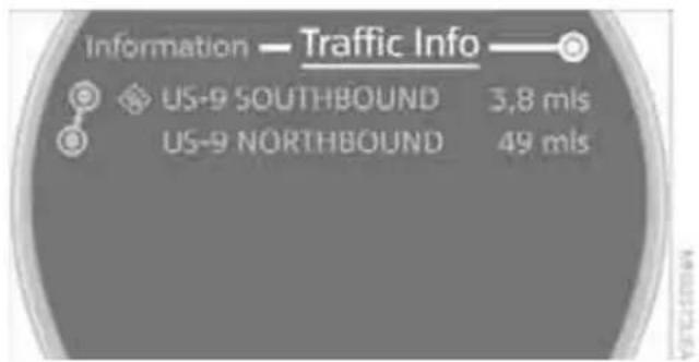 Information — Traffic Info US-9 SOUTHBOUND 3,8 mls US-9 NORTHBOUND 49 mls