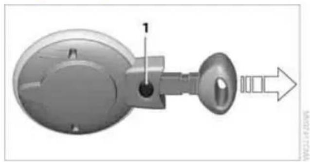 Mechanical component diagram showing a valve with a handle and internal structure, no text or symbols present