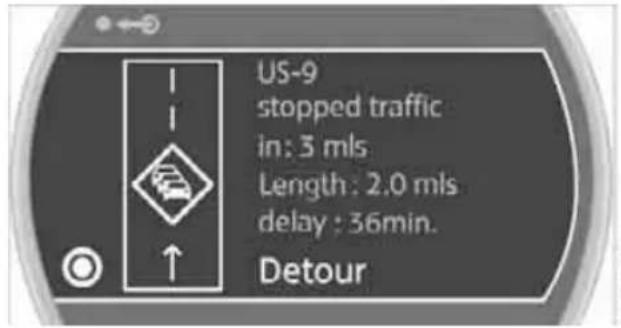 US-9 stopped traffic in: 3 mls Length: 2.0 mls delay: 36min. Detour