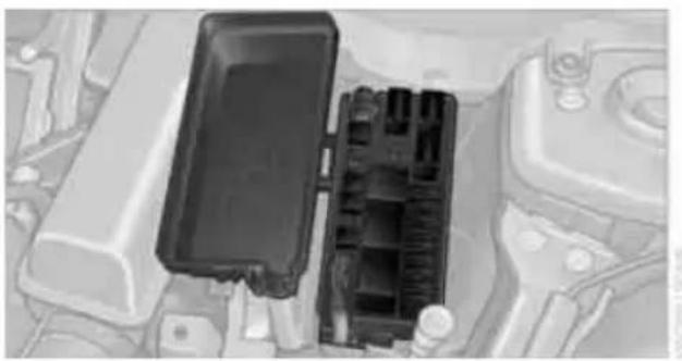 Close-up of a car's internal battery pack assembly (no visible text or symbols)