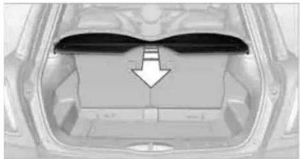 Top-down view of a car chassis with a highlighted structural component and arrow indicating direction (no text or symbols)