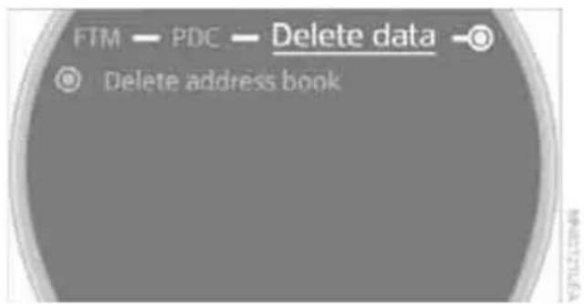 FTM — PDC — Delete data Delete address book