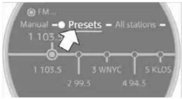 FM... Manual - Presets - All stations - 1 103.5 1 103.5 2 99.3 3 WNYC 4 94.5 5 KLOS