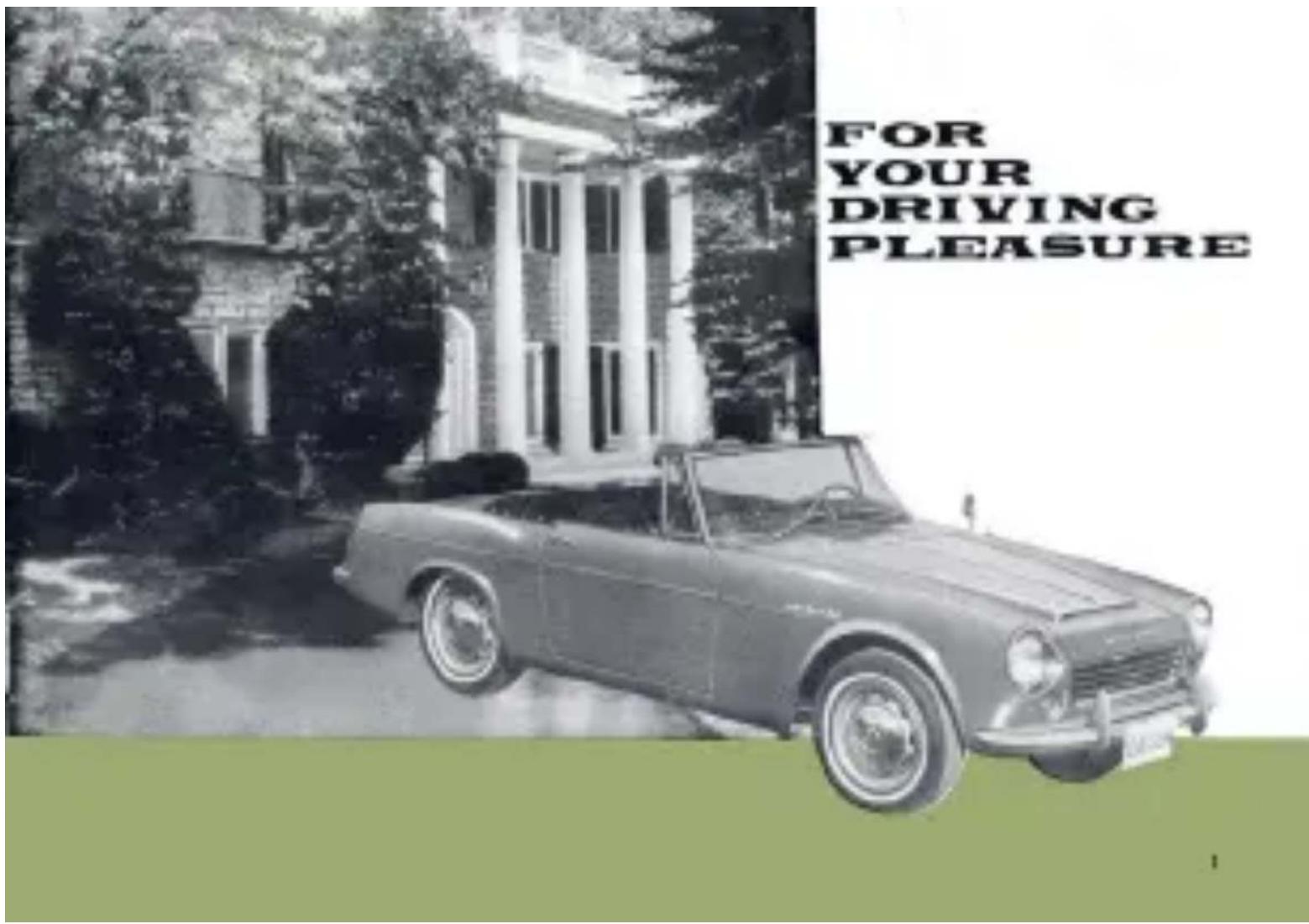 FOR YOUR DRIVING PLEASURE