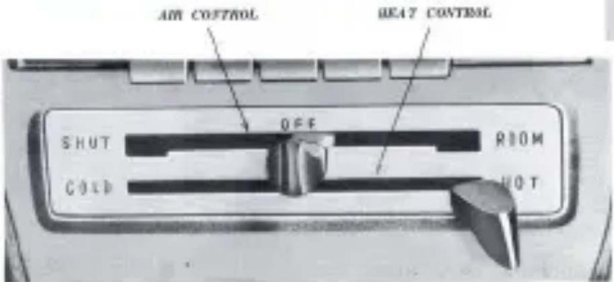AIR CONTROL HEAT CONTROL SHUT OFF ROOM COLD HOT