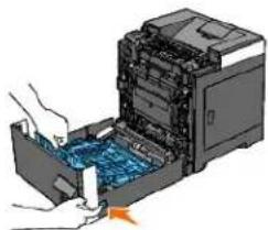 DELL 2130cn - Fjernelse af en duplekser - 2
