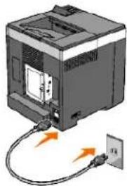 DELL 2130cn - Tænd printeren - 1