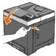 DELL 2130cn - Fjernelse af Papirstop fra enkeltarkilæggeren - 14