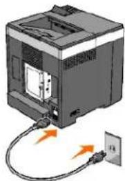 DELL 2130cn - Tænd printeren - 1