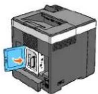 DELL 2130cn - Installation af en hukommelse - 6