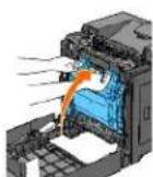 DELL 2130cn - Rengøring af CTD-sensoren inde i printeren - 5