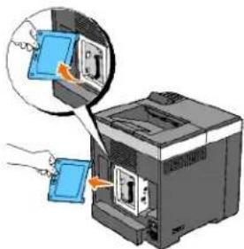 DELL 2130cn - Installation af en hukommelse - 2