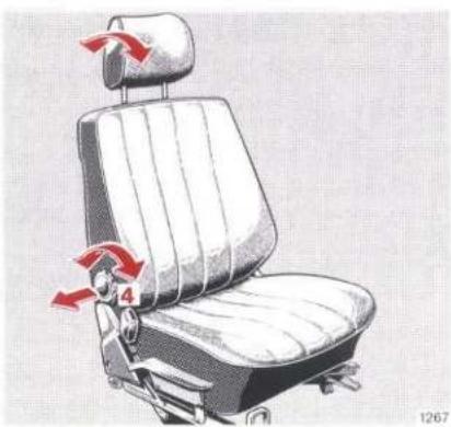 Mercedes-Benz 200 E (1988) - Manual Front Seat Adjustment - 1