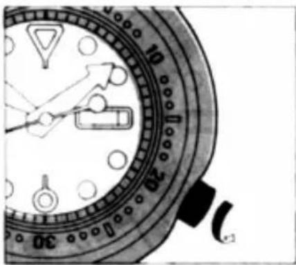 SEIKO 2625 - HOW TO SET THE TIME AND CALENDAR TO SET THE TIME - 1