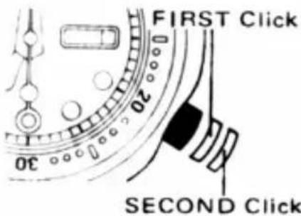 FIRST Click 00 20 SECOND Click