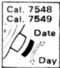 Cal. 7548 Cal. 7549 Date Day