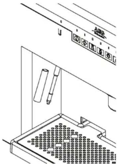 Technical line drawing of a mechanical assembly with no visible text or symbols