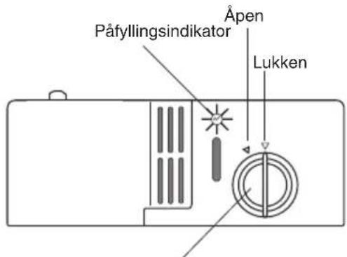 Påfyllingsindikator Åpen Lukken
