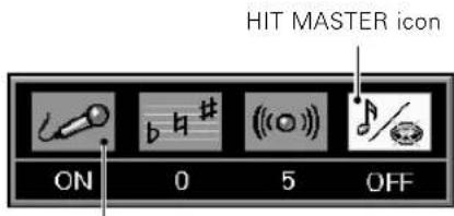 HIT MASTER icon ON 0 5 OFF