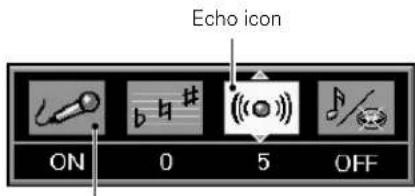Echo icon ON 0 5 OFF