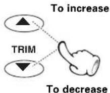 To increase TRIM To decrease