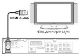 HDMI -tuloon HDMI-ghteanscipka naytis