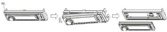 Farenheit CD-317MP - Отсоединение передней панели - 1
