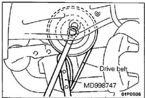 Drive belt MD998747 01P0036