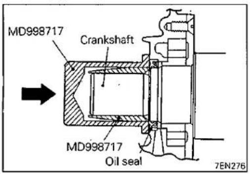 MD998717 Crankshaft MD998717 Oil seal 7EN276