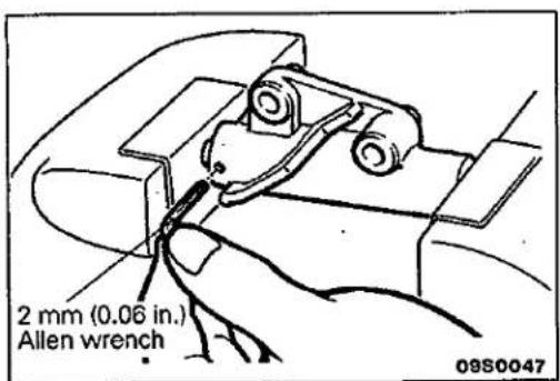 2 mm (0.06 in.) Allen wrench 09S0047