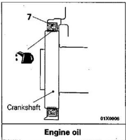 7 Crankshaft 01X0006 Engine oil