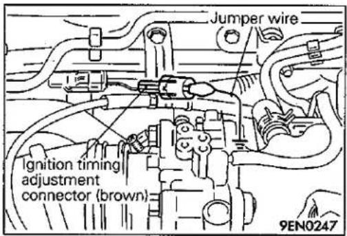 Jumper wire Ignition timing adjustment connector (brown) 9EN0247